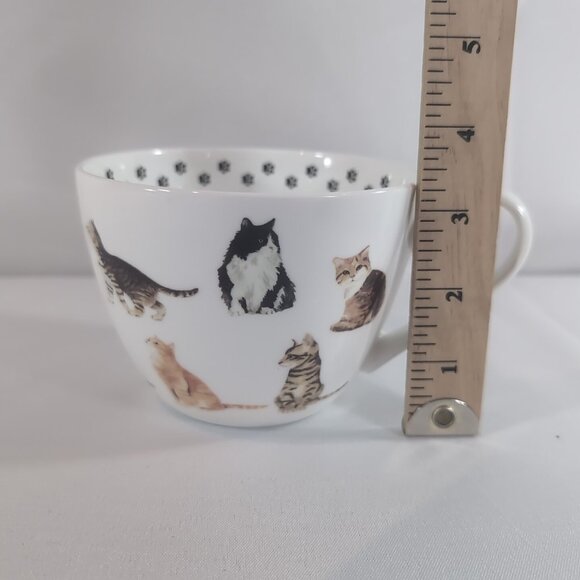 Portobello By Inspire Mug Cats Cat Loves Me Best Paw Prints England Bone China - Picture 12 of 13
